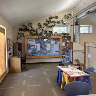 Inside Sally Manzara Nature Center.