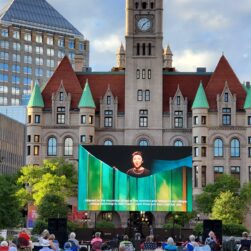 Ordway concert in front of Landmark Center.