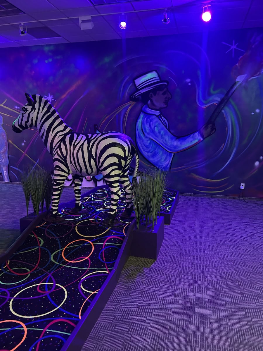 Putt Putt Mini Golf in Maplewood Mall.