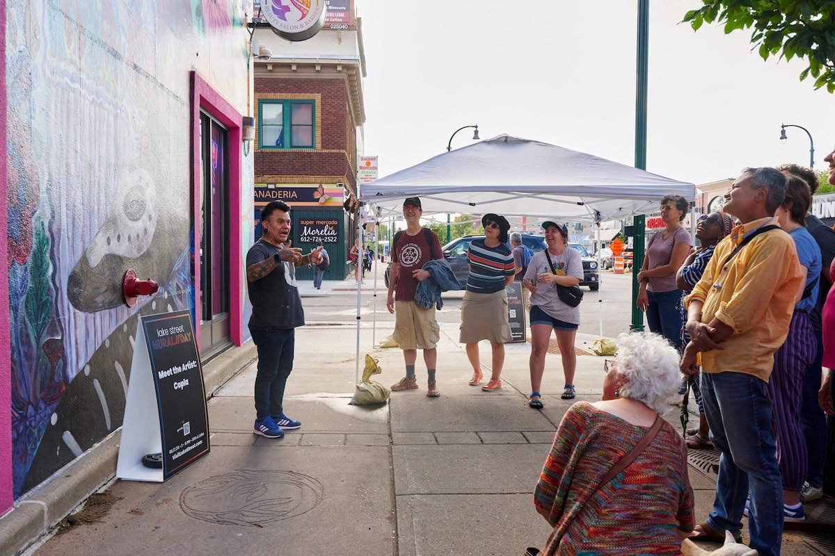 Lake Street Mural Day guided tour.