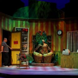 Little Shop of Horrors on stage.