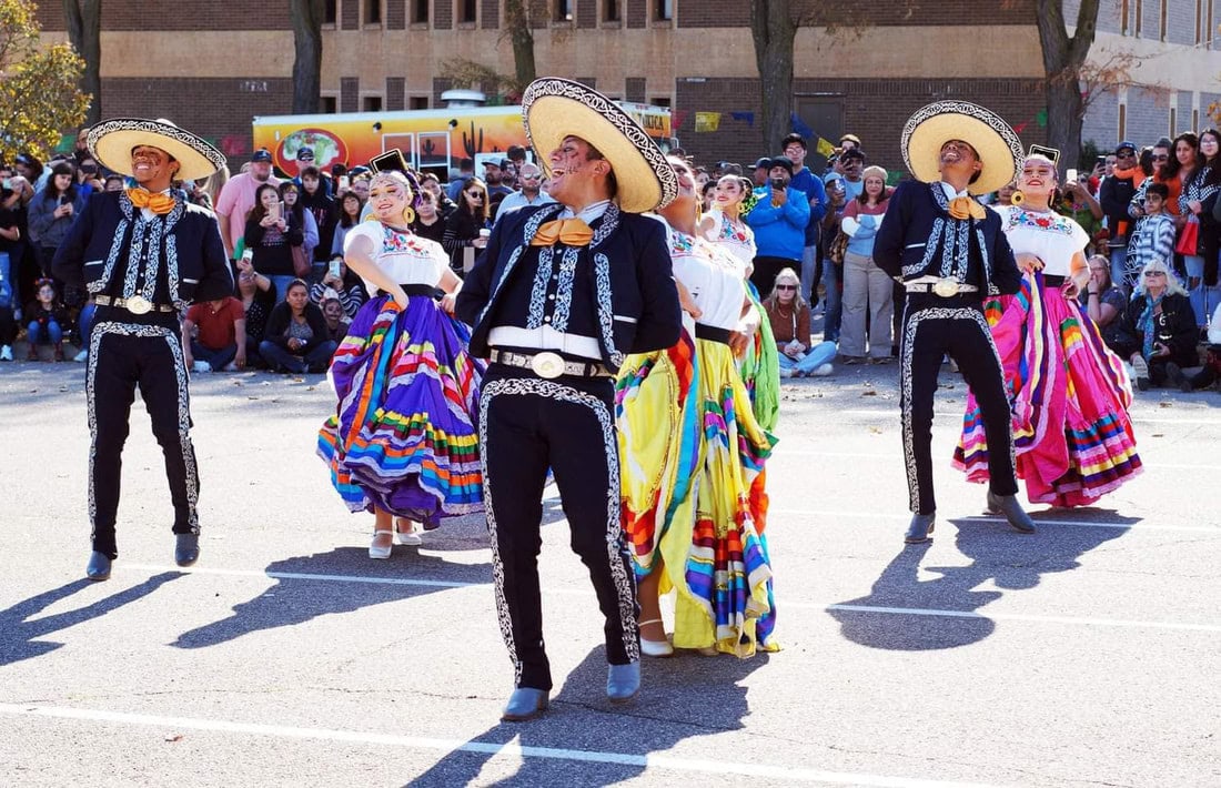 Mankato Day of the Dead Celebration Mexican dance performance.