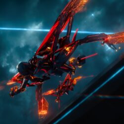 Action scene in the Live Action TRON: ARES movie.