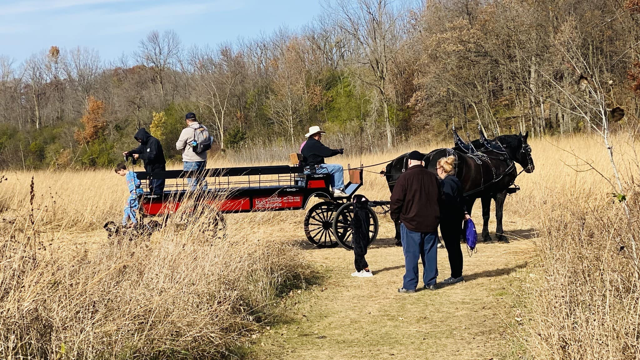 Wagon Ride at Bats Bones and Bonfires at River Bend Nature Center