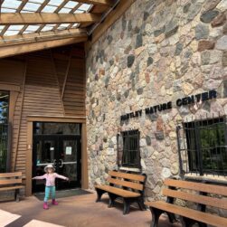 Outside of Hartley Nature Center.