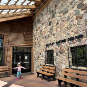 Outside of Hartley Nature Center.