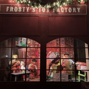 Dayton's Elves close up.