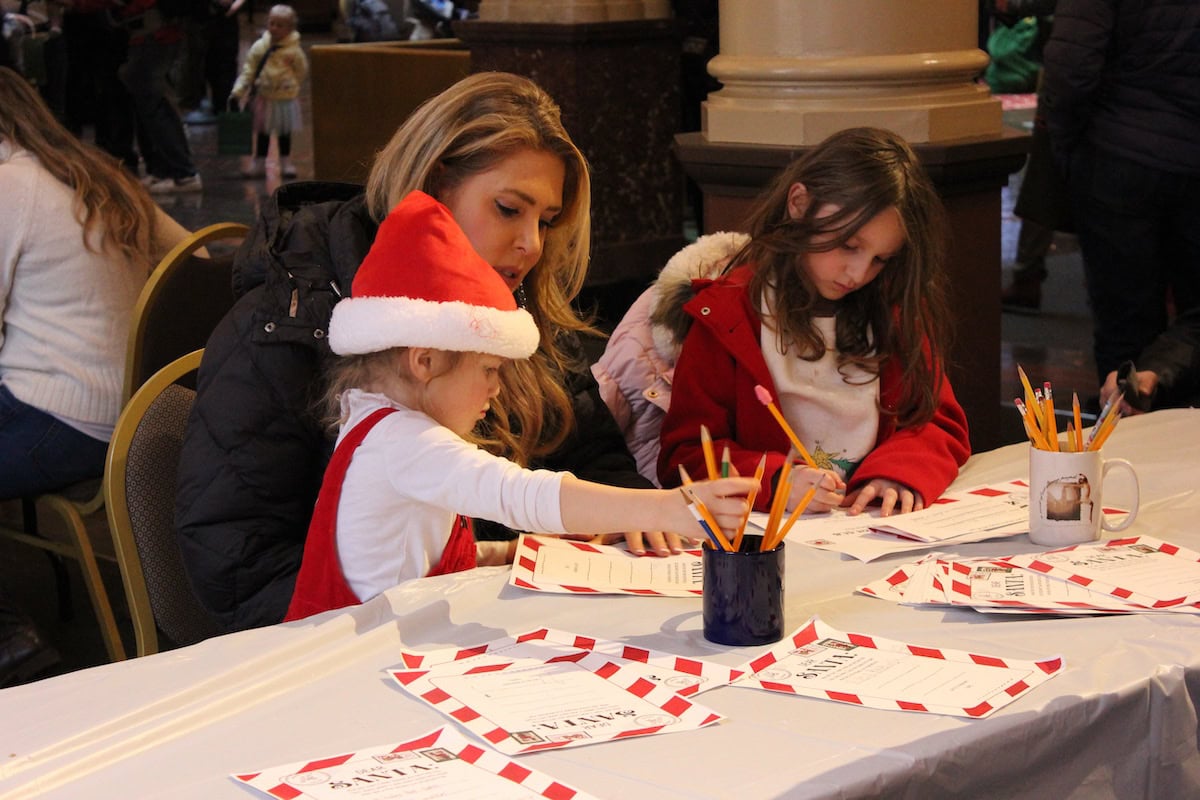 Landmark Center Santas Workshop Crafting.