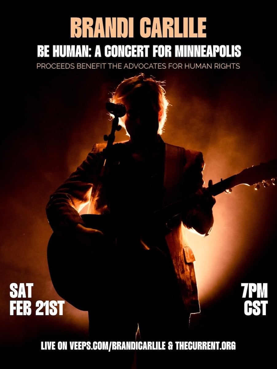 Brandi Carlile event poster for Minneapolis.