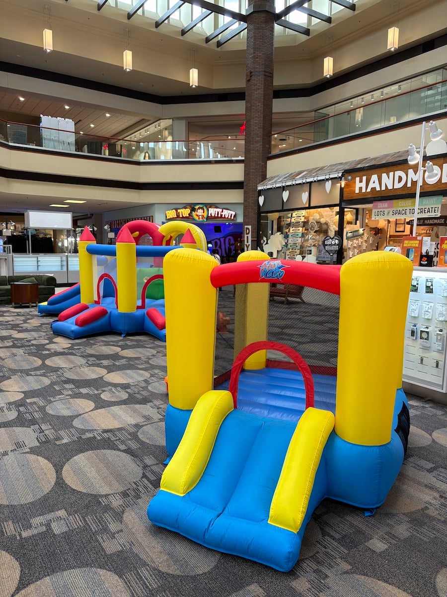Inflataworld at Maplewood Mall.