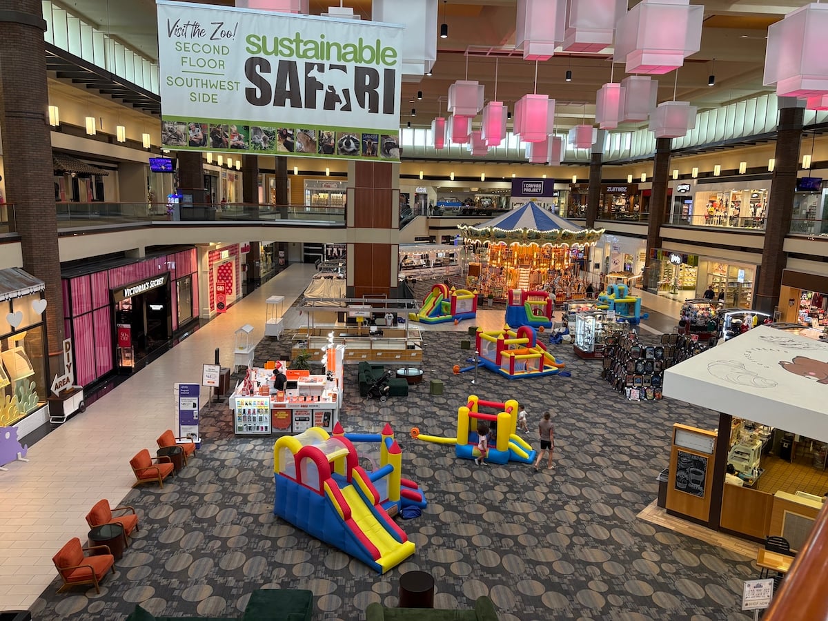 Inflatables at Maplewood Mall.