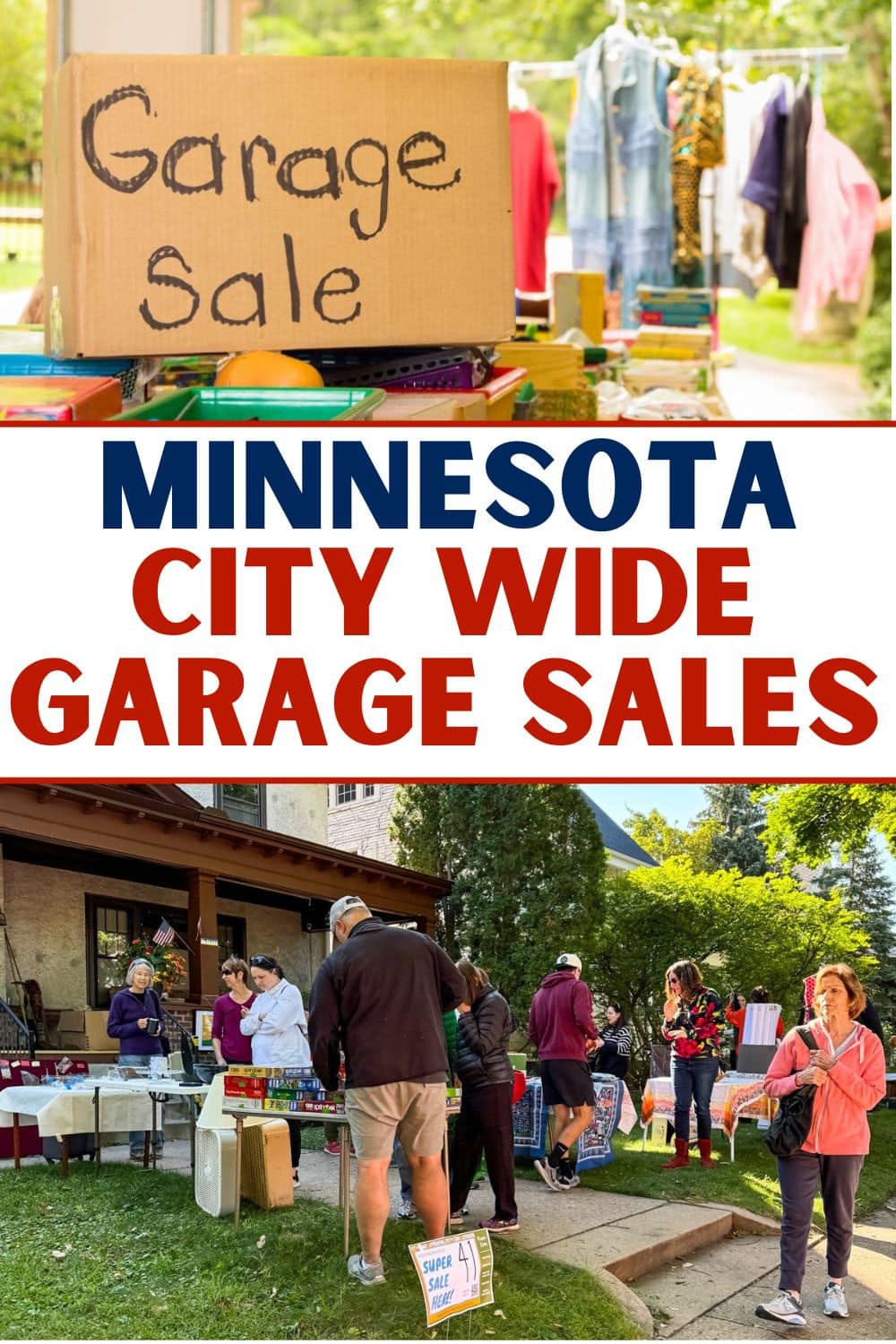 Minnesota City Wide Garage Sales List.