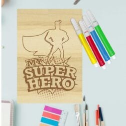 JC Penney Superhero Plaque.