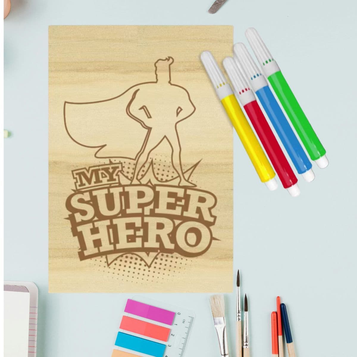 JC Penney Superhero Plaque.