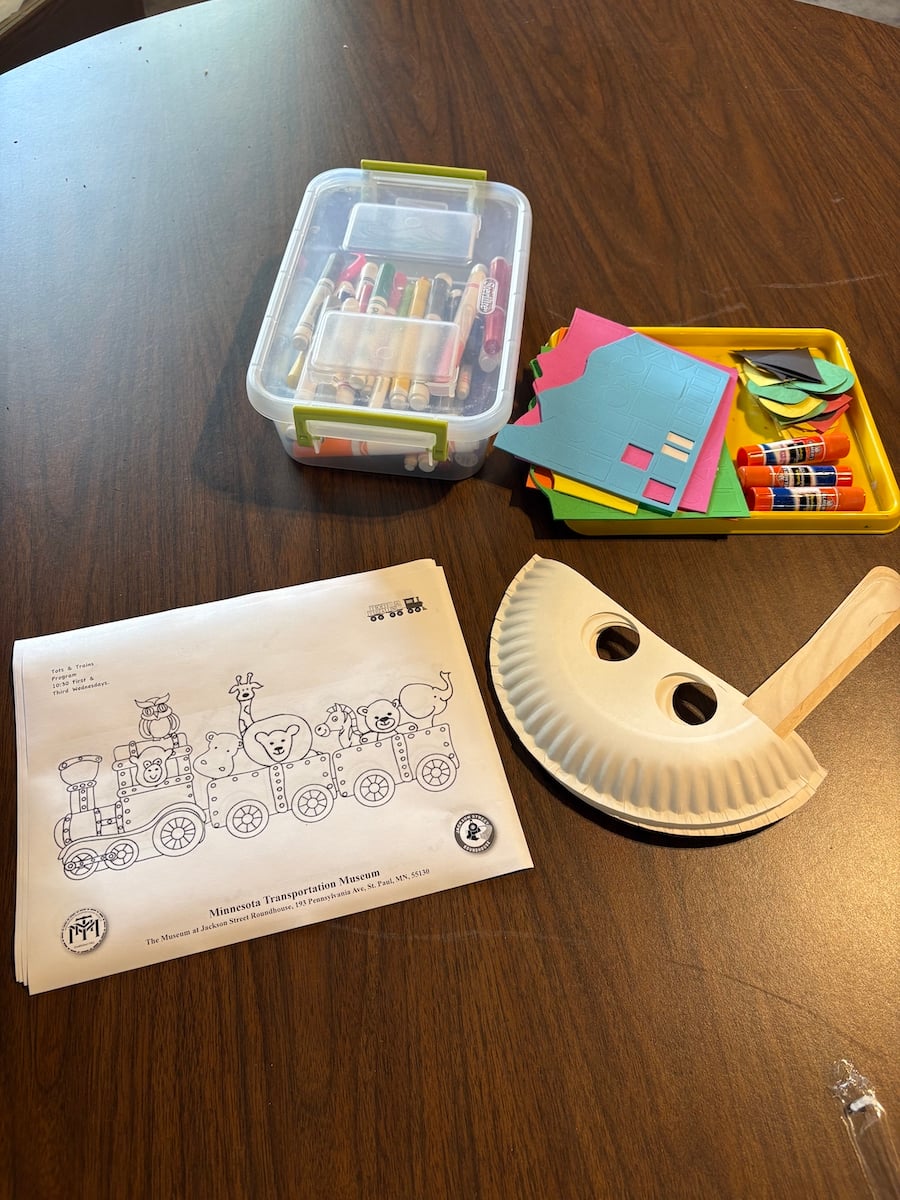 Tots and Trains crafts.