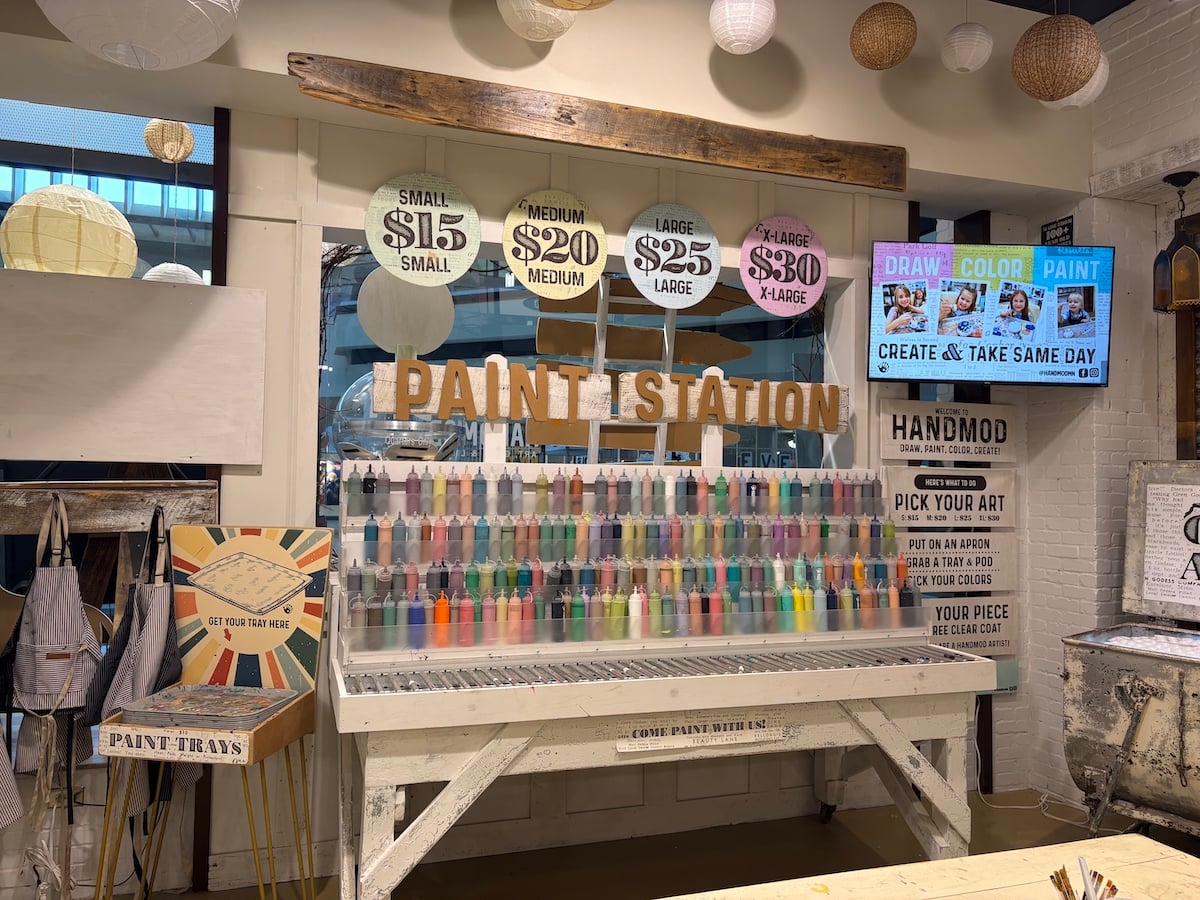 Hand Mod Paint Station.