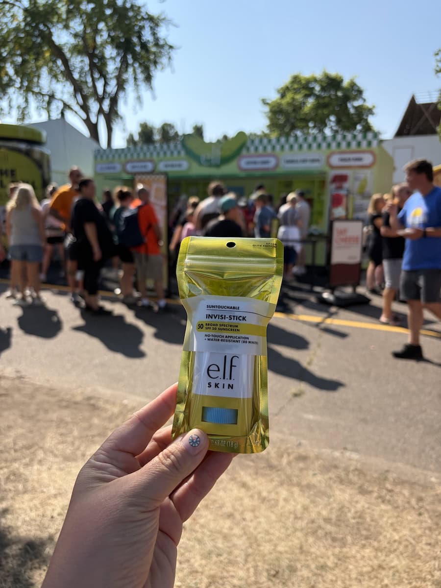 ELF Sunscreen freebie.