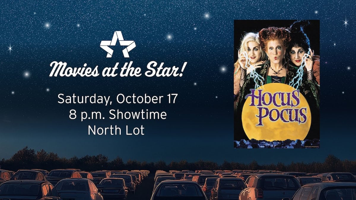 Movies at the Star Hocus Pocus.