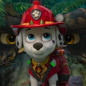 Carter Young as “Marshall” in Paw Patrol: The Dino Movie from Paramount PIctures and Spinmaster.
