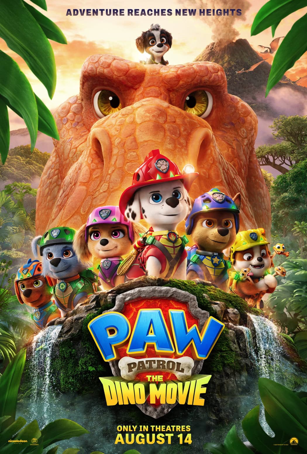 Paw Patrol the Dino Movie Poster.