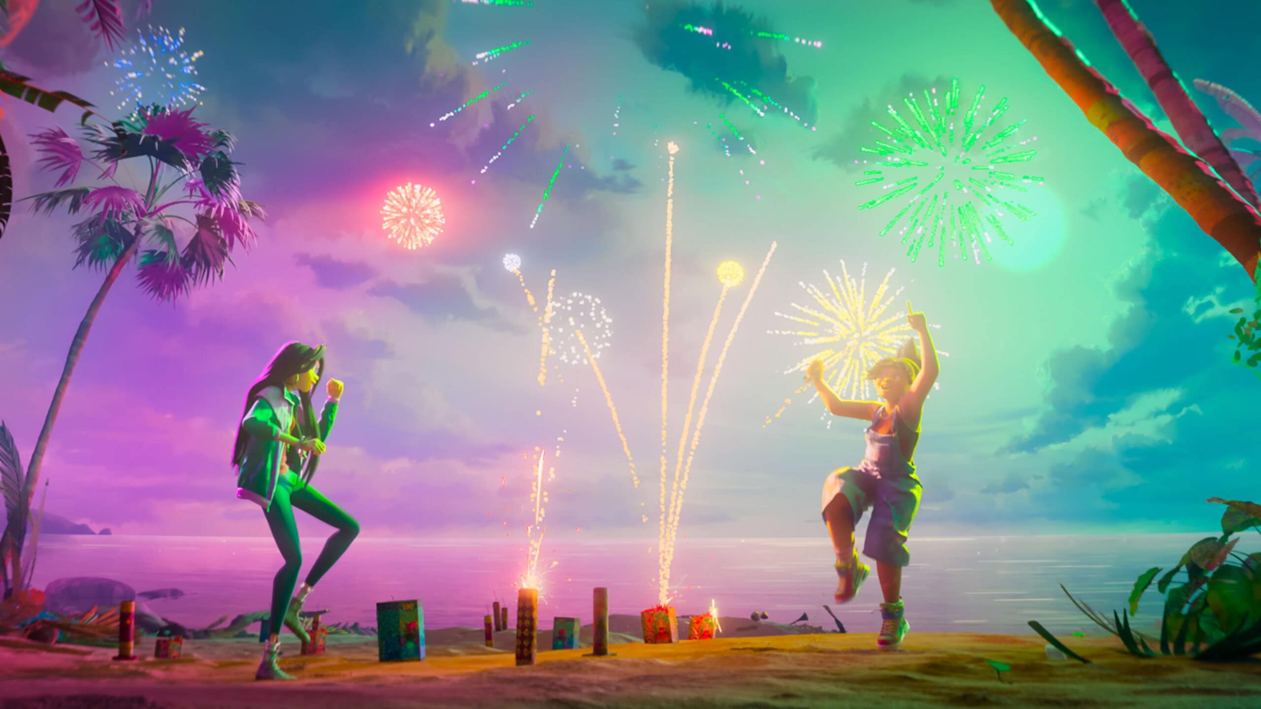 Forgotten Island Fireworks.