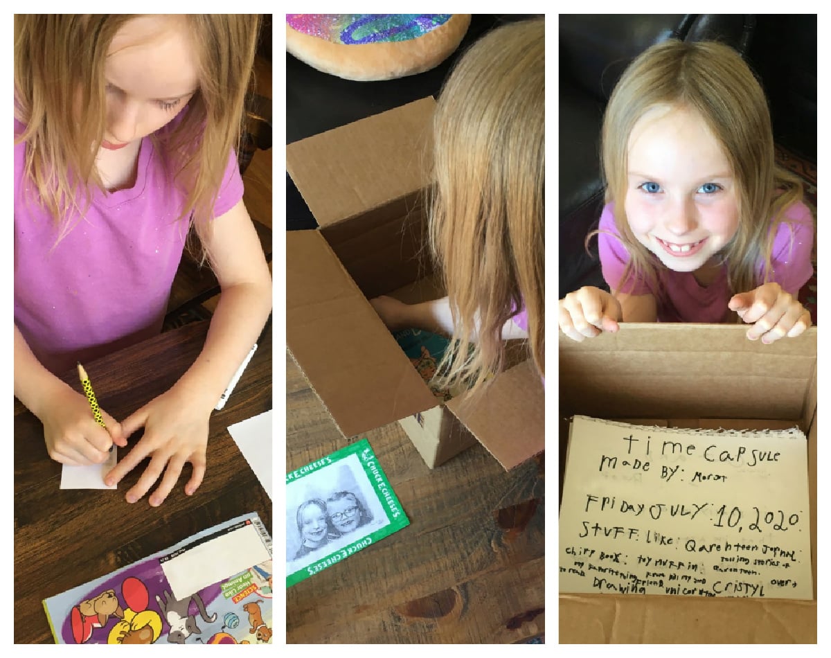 Kids Time Capsule Project.