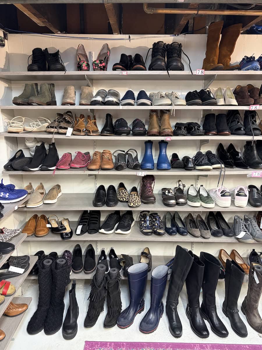 Shoes at Encore Boutique.