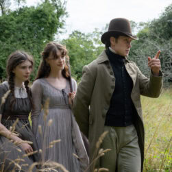 Bodhi Rae Breathnach stars as Margaret Dashwood, Daisy Edgar-Jones as Elinor Dashwood and George MacKay as Edward Ferrars in SENSE and SENSIBILITY, a Focus Features release.